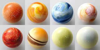 Illustration for article titled Now you can eat the solar system with these beautiful planet truffles